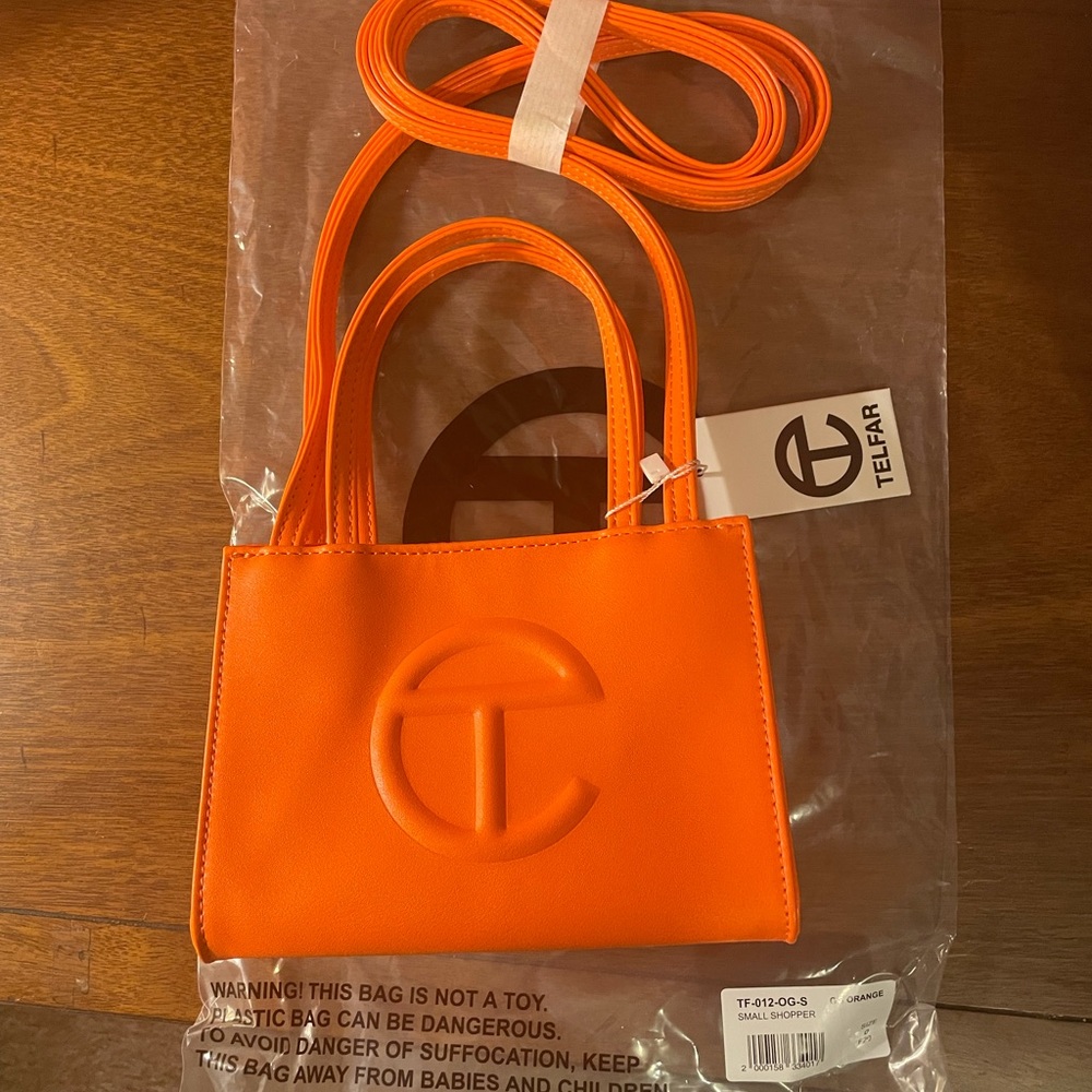 Small Orange Telfar Bag - Brand New